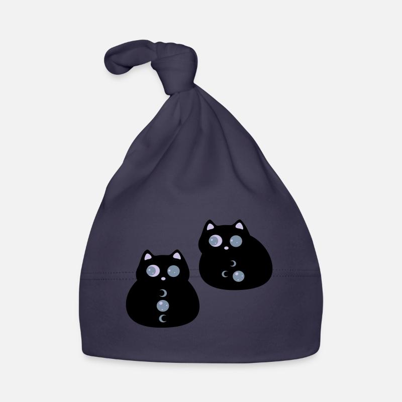 Katzen mit Mondaugen Baby Bio-Mütze