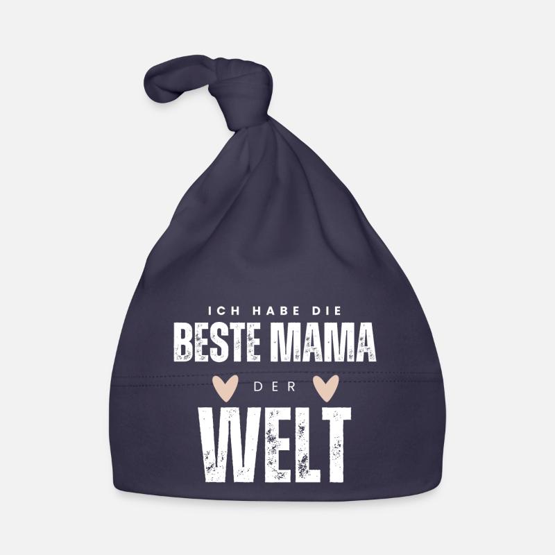 BESTE MAMA - Baby Geschenkidee Muttertag Baby Bio-Mütze