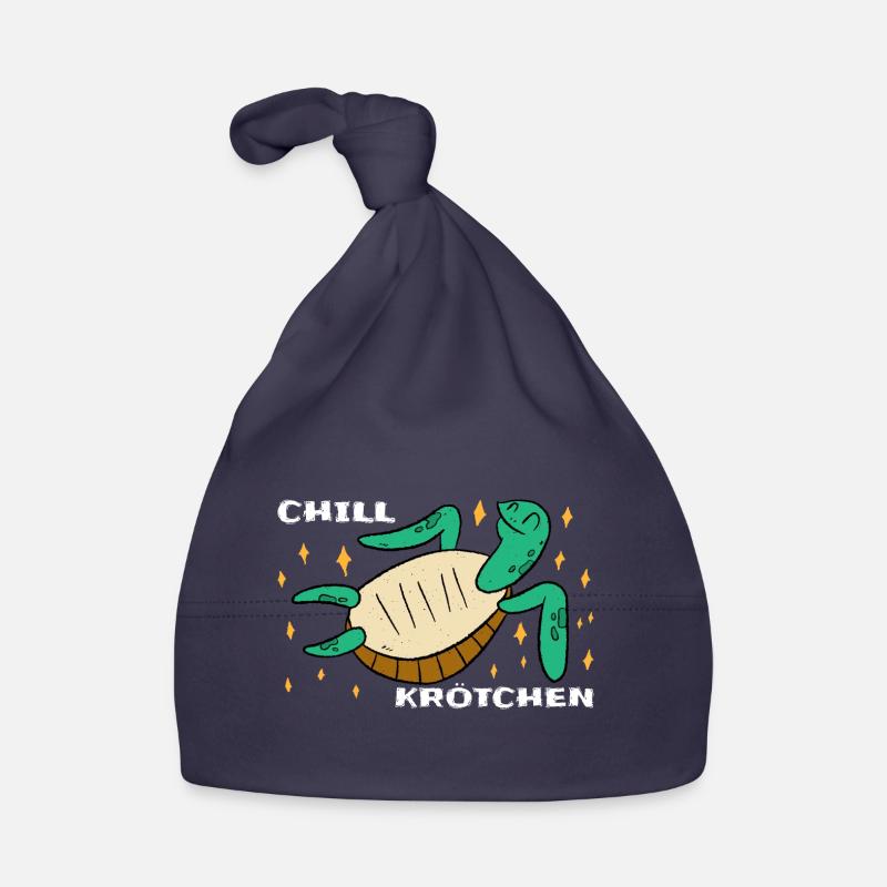 Chill Krötchen Schildkröte Chillen Turtle Relax Baby Bio-Mütze