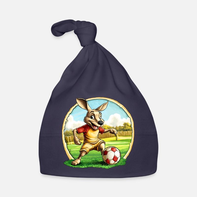 Fussball Kängurus Baby Bio-Mütze