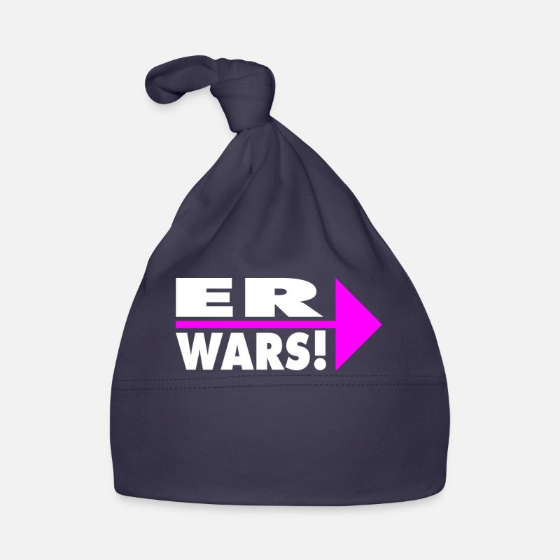 Er wars! Partner- oder Partyshirt Baby Bio-Mütze