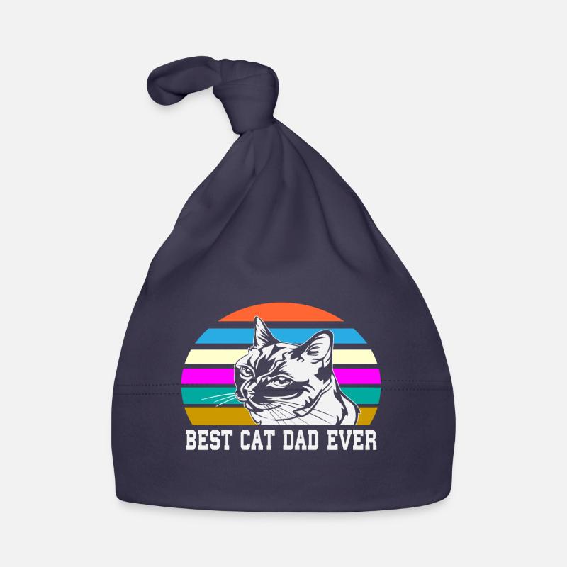 Best cat dad ever best cat dad kitten Organic Baby Cap