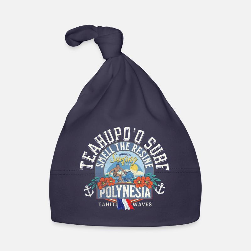 Teahupoo Surf Polynesia Bonnet bio Bébé