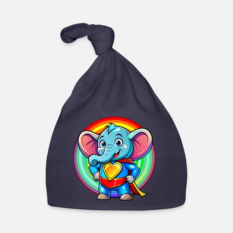 Superhelden Elefant Baby Bio-Mütze