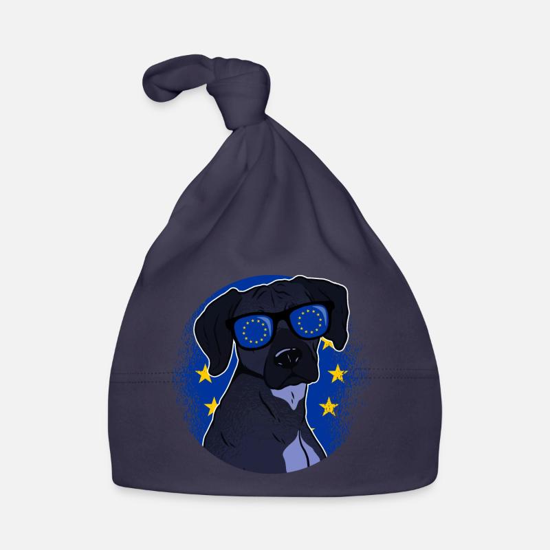 Union européenne - Bonnet bio Bébé - marine