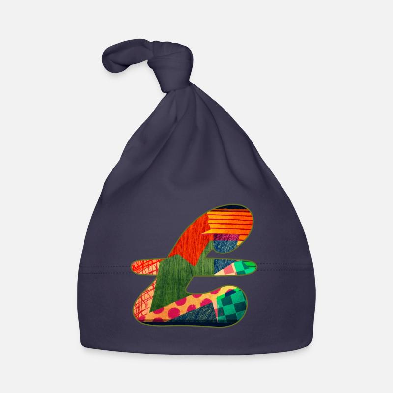 Abstract Pattern in Vibrant Colors Organic Baby Cap