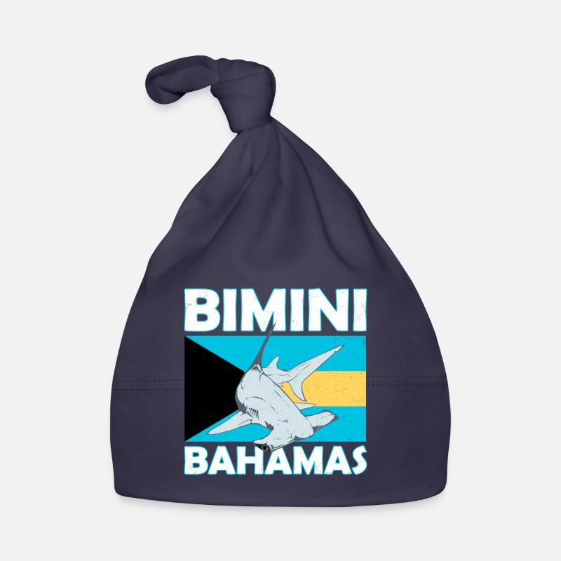 Bimini Bahamas hammerhead shark Organic Baby Cap