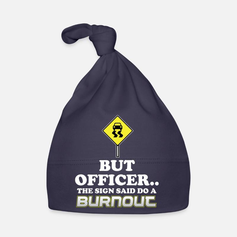 Burnout Funny Sarcasm Sarcastic Gift Idea - Organic Baby Cap - navy
