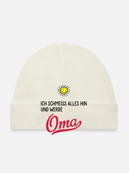oma - Baby Bio-Mütze - Navy - Vorne