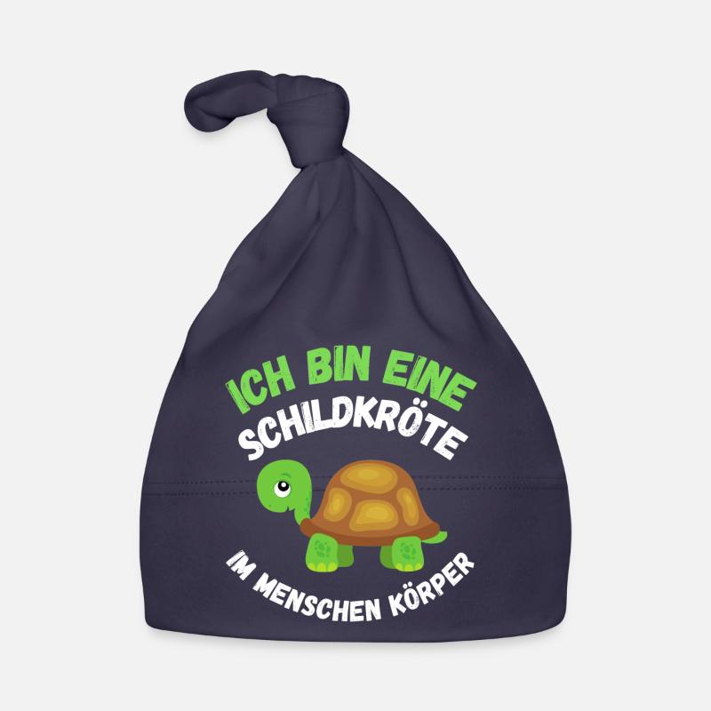 Ich bin eine Schildkröte Spruch Turtle Motiv Baby Bio-Mütze