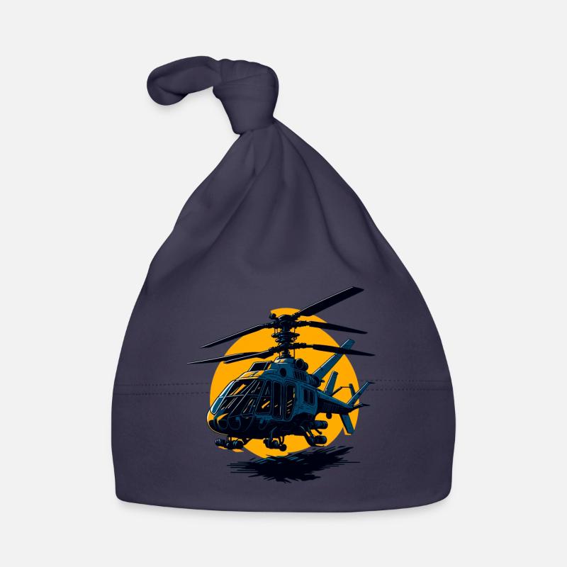 Illustration d’hélicoptère Bonnet bio Bébé
