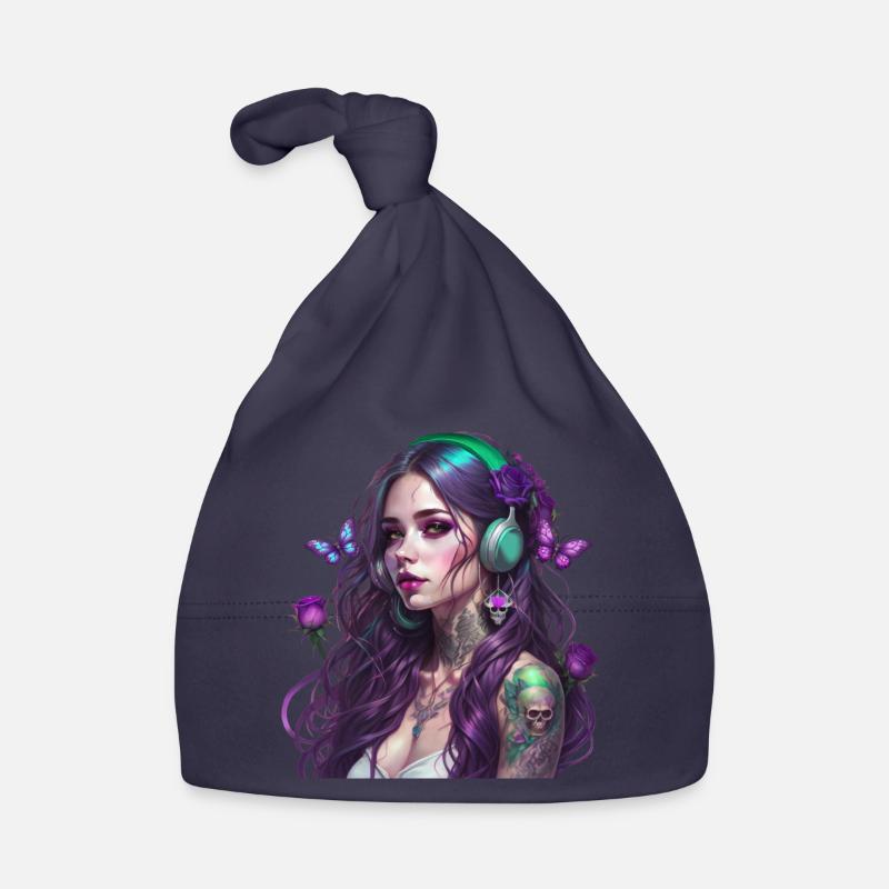 La Fée des Bois - Bonnet bio Bébé - marine