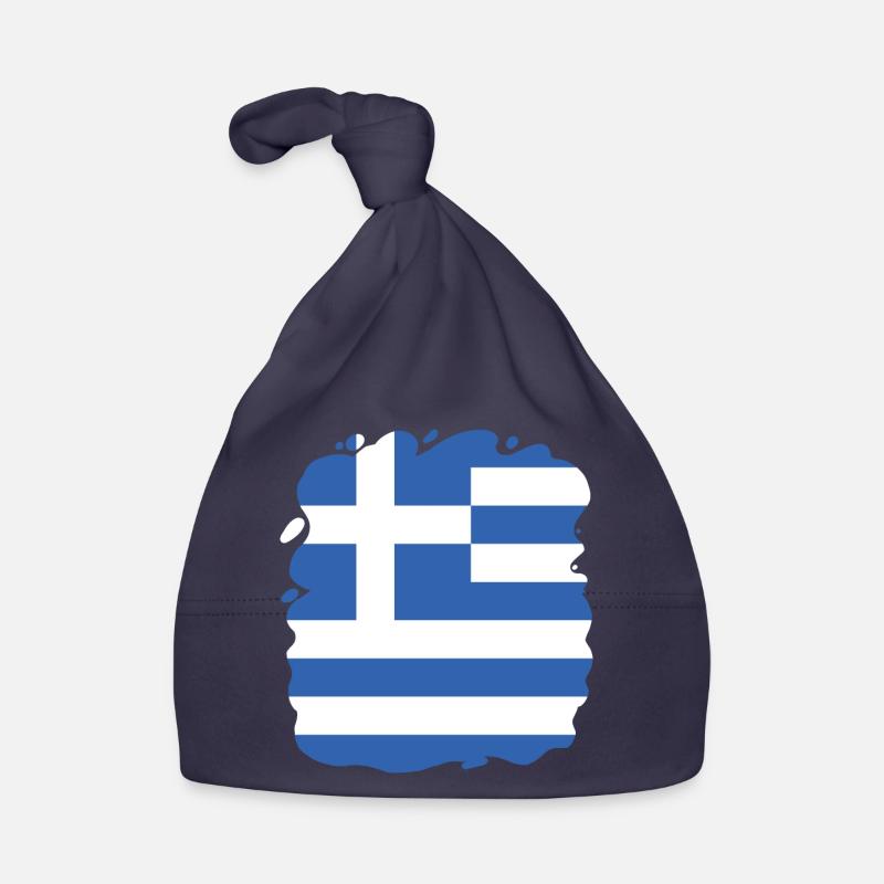 Greece Flag Hellas Athens Greek Flag Organic Baby Cap
