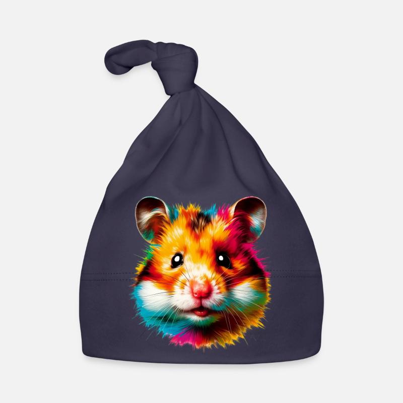 Hamster - Bonnet bio Bébé - marine