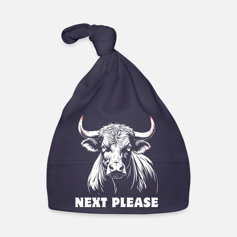 Stier - Next please - stolz, selbstbewusst Baby Bio-Mütze