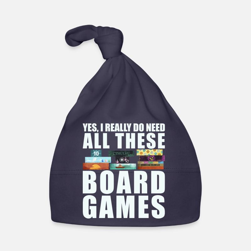 Brettspiele lustiger Spruch Baby Bio-Mütze