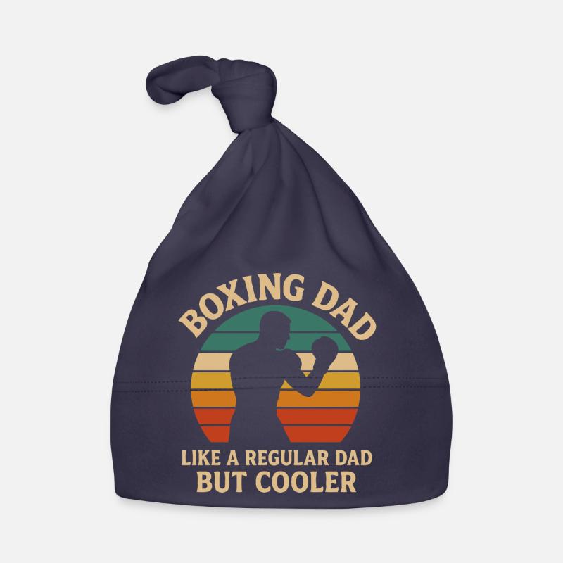 Boxing Dad Retro Sunset Design Organic Baby Cap