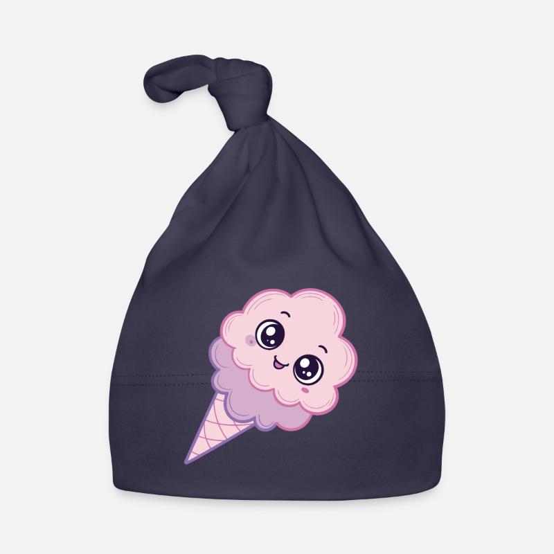 Kawaii Eiscreme Wolke Pink Baby Bio-Mütze