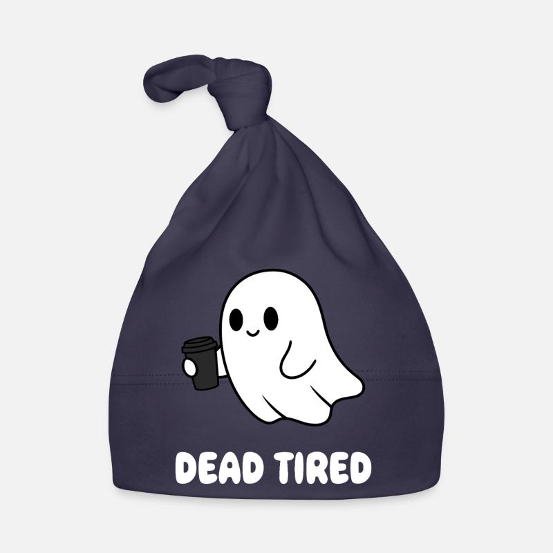 Kaffeegeist Müder Geist mit Becher Baby Bio-Mütze