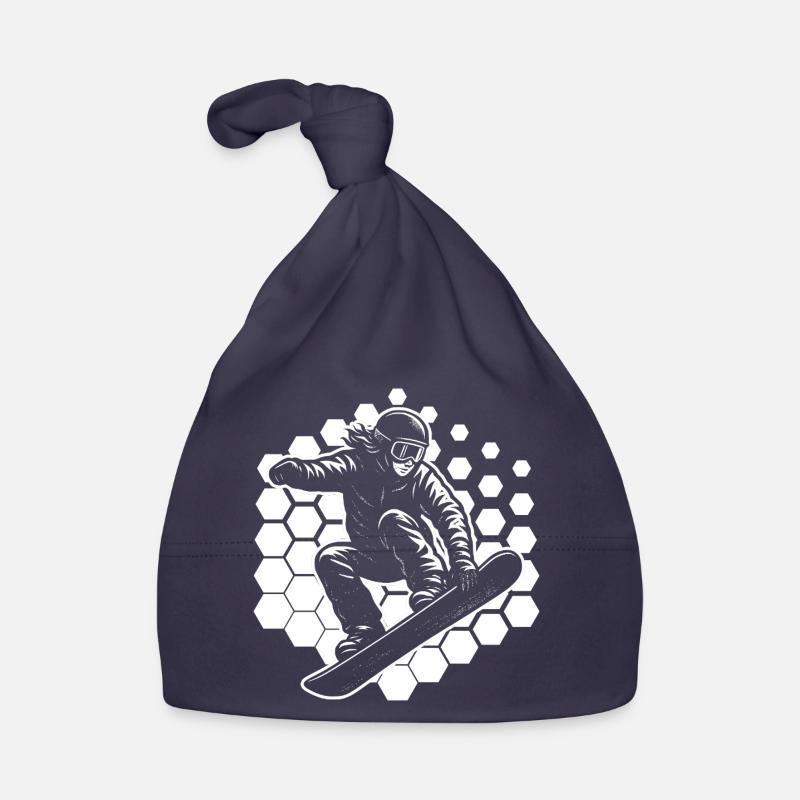 Déclaration pour tous les snowboardeurs - Bonnet bio Bébé - marine