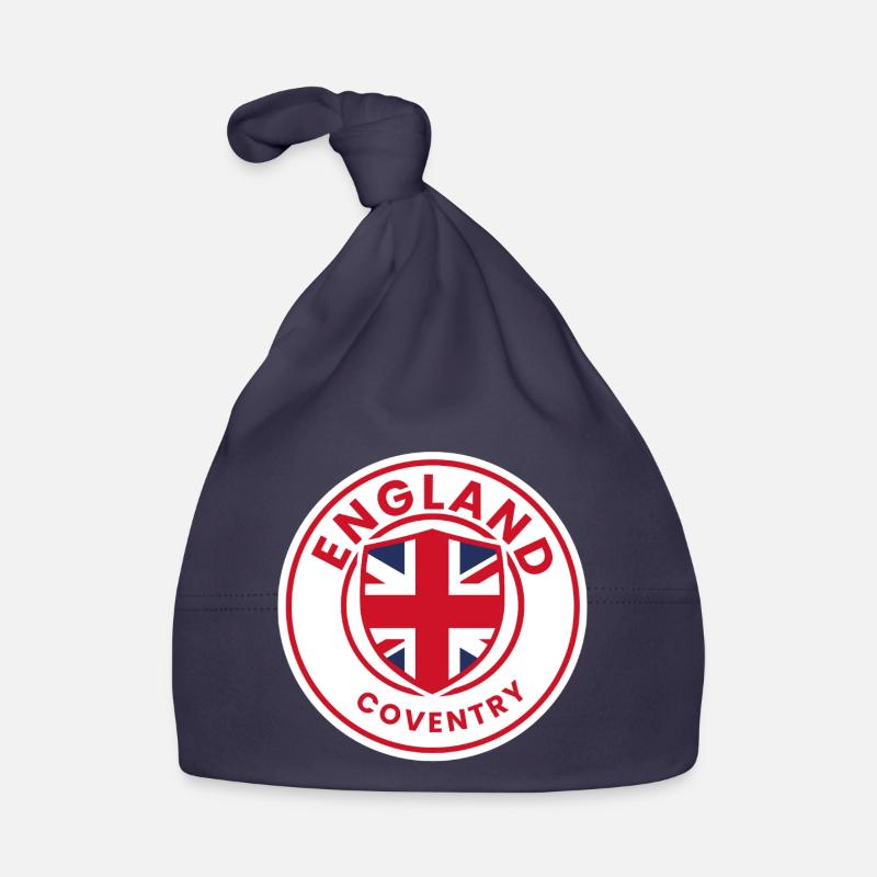 Coventry Shield with Union Jack Organic Baby Cap