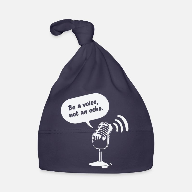 Sois une voix, pas un écho Bonnet bio Bébé