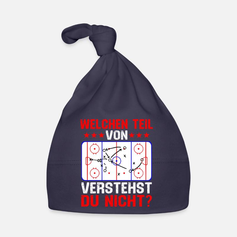 welchen teil von verstehst du nicht eishockey  Baby Bio-Mütze