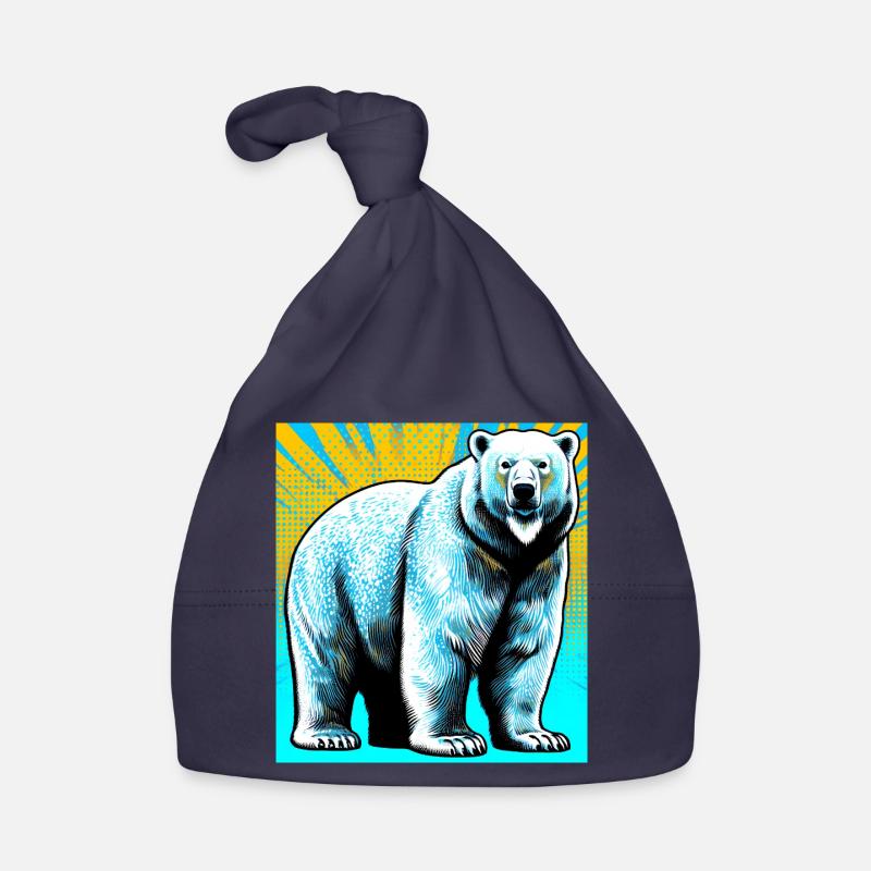 polar bear Organic Baby Cap