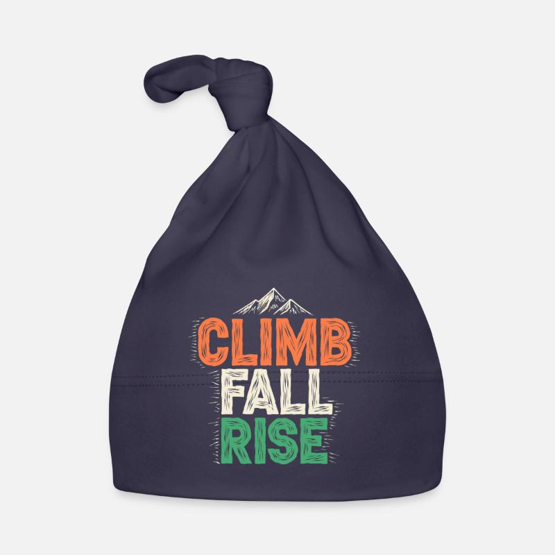 Climb, Fall Climb, Climb – Mountain Organic Baby Cap