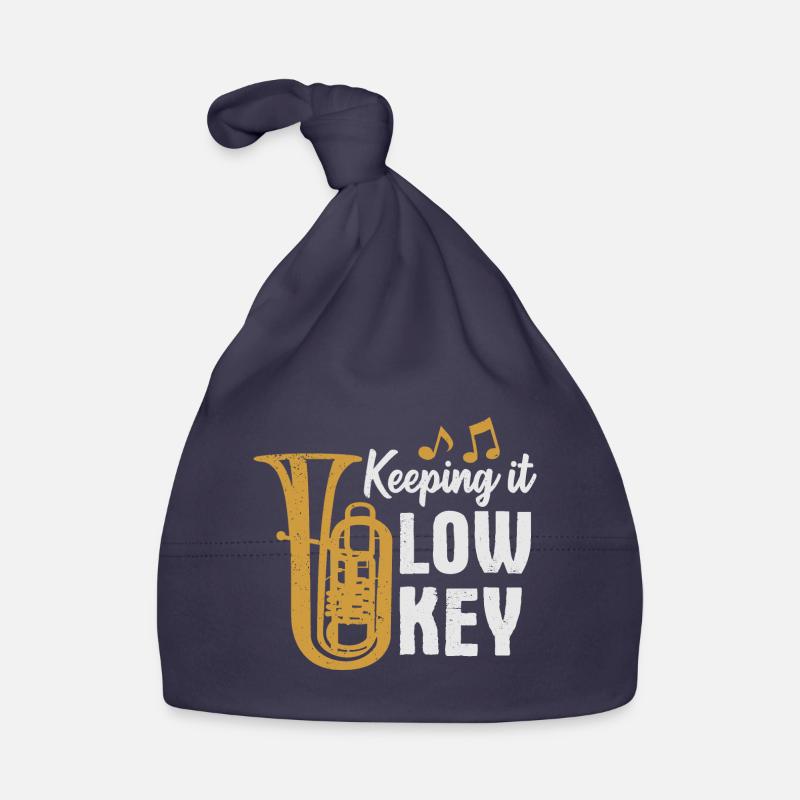 Tuba Player Keeping It Low Key Organic Baby Cap