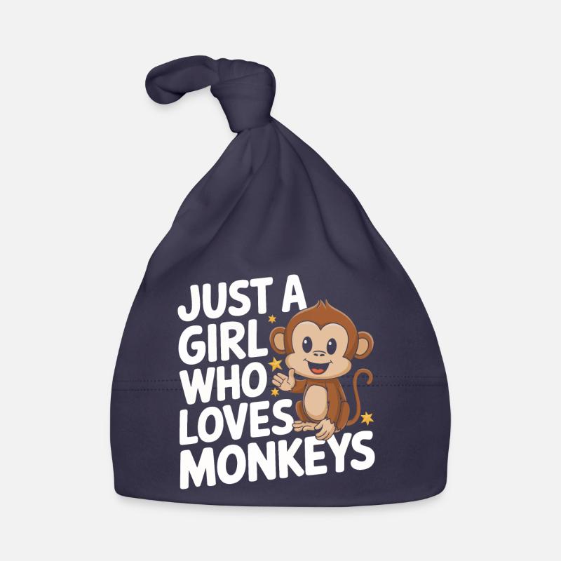 Monkey Monkey Animal Gorilla Chimpanzee Organic Baby Cap