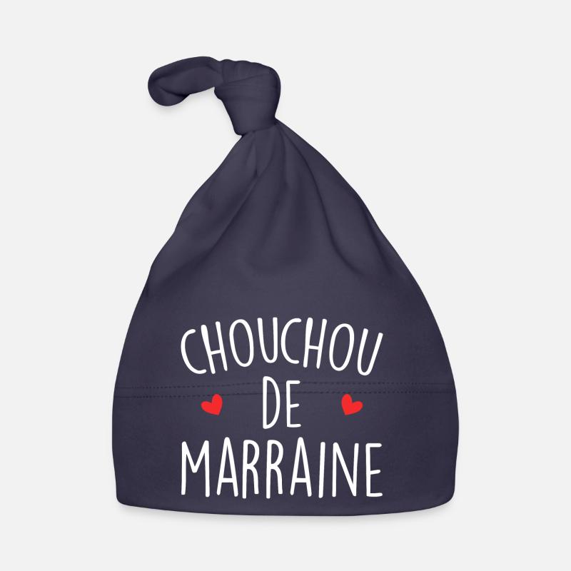 Chouchou De Marraine - Bonnet bio Bébé - marine