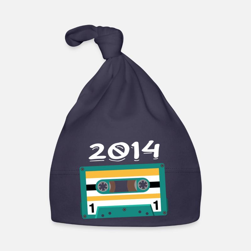 Cassette 2014 Vintage Anniversary 2014 Organic Baby Cap