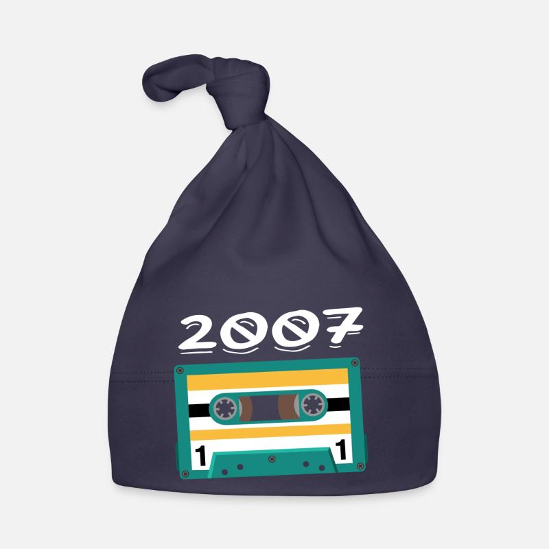 Cassette 2007 Vintage Anniversary 2007 Organic Baby Cap