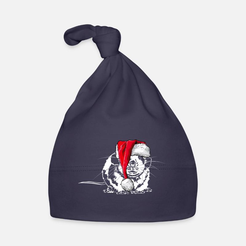 Santa RAT Christmas Rat Mouse Wilsigns Organic Baby Cap