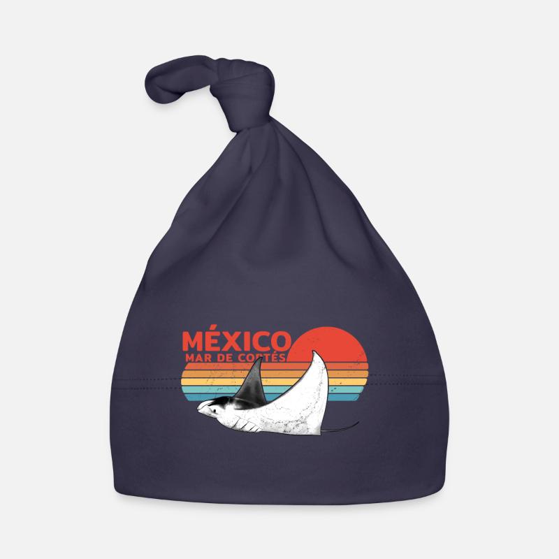 Mexico manta rays Organic Baby Cap