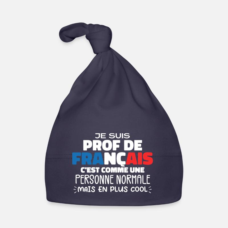 Je Suis Prof De Français Cadeau Prof Bonnet bio Bébé