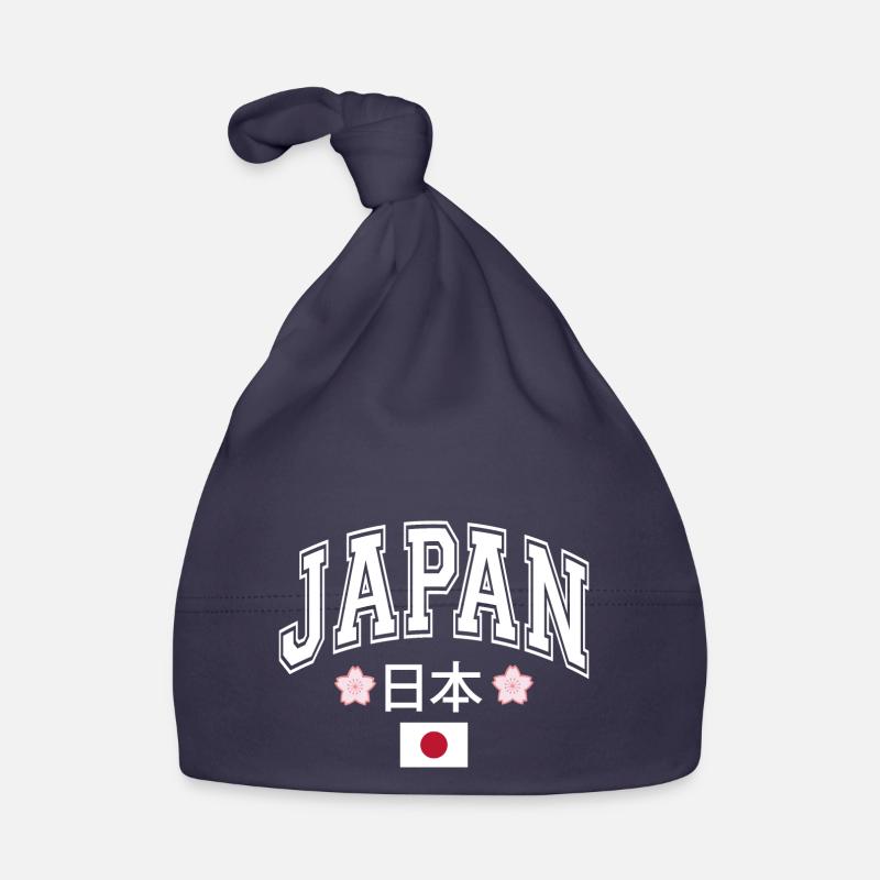 Japon - Bonnet bio Bébé - marine