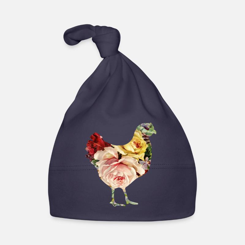 Blumen-Huhn Baby Bio-Mütze