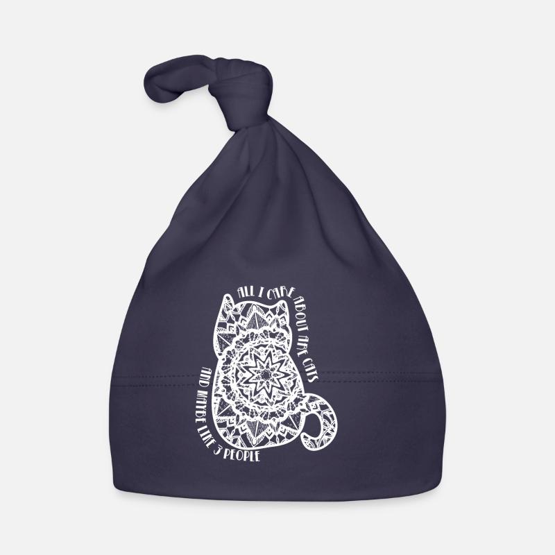 Katze Mandala Perser Siam Geschenk Baby Bio-Mütze