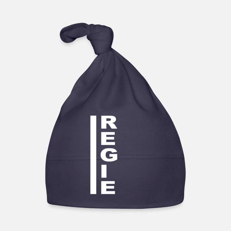Réalisé verticalement blanc - Bonnet bio Bébé - marine