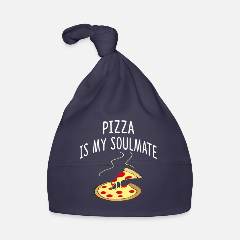pizza - Bonnet bio Bébé - marine