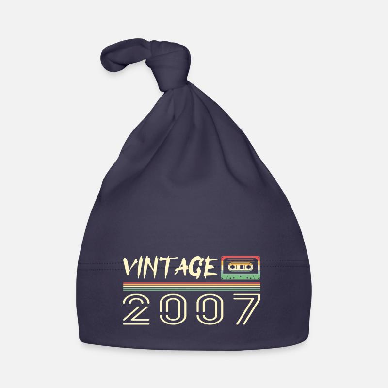 2007 Original 2007 Retro Birthday Gift 2007 Organic Baby Cap