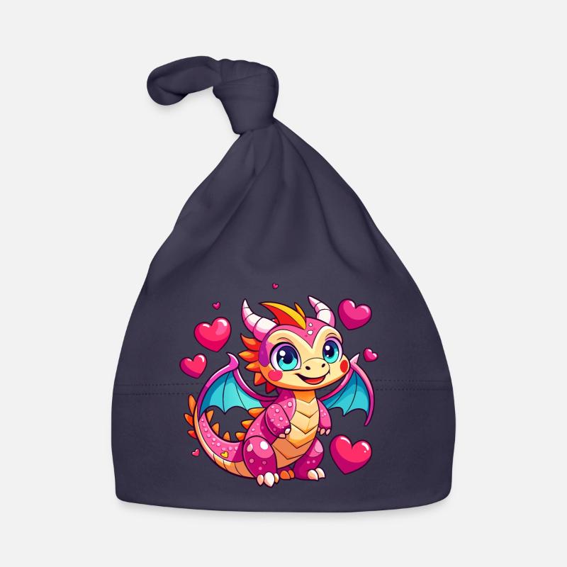Dragon coloré Bonnet bio Bébé