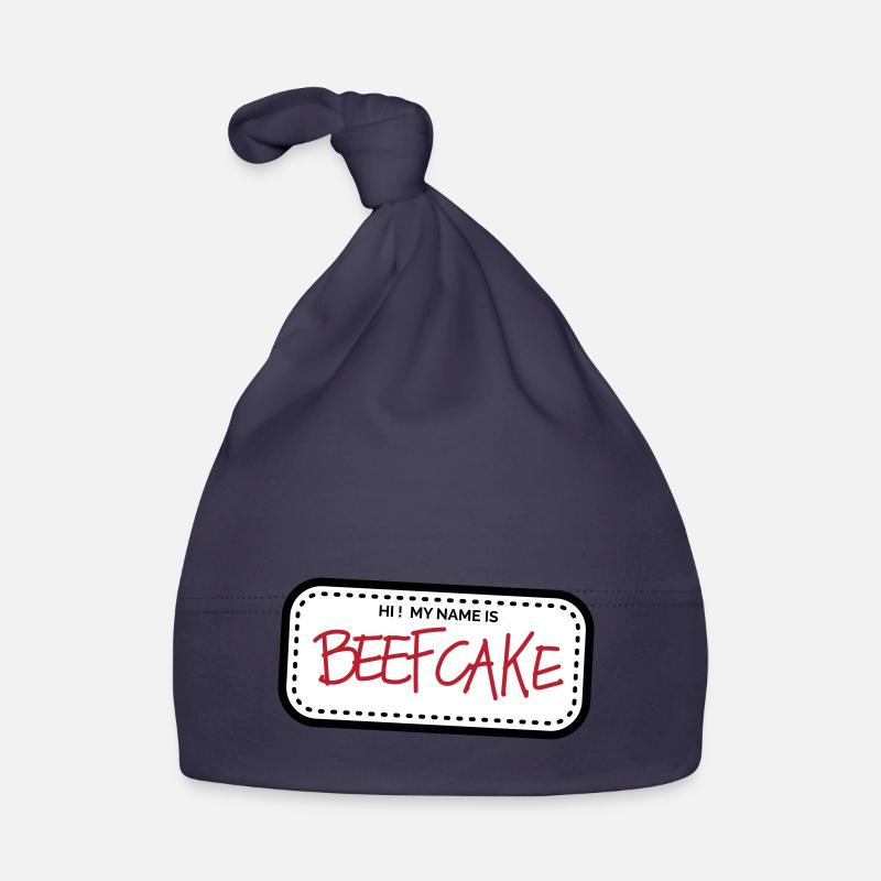 Beefcake (Color change possible) - Organic Baby Cap - navy