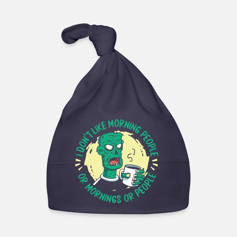 Zombie Monster Halloween - Bonnet bio Bébé - marine