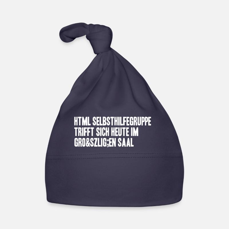 html selbsthilfegruppe heute im großen Saal Baby Bio-Mütze