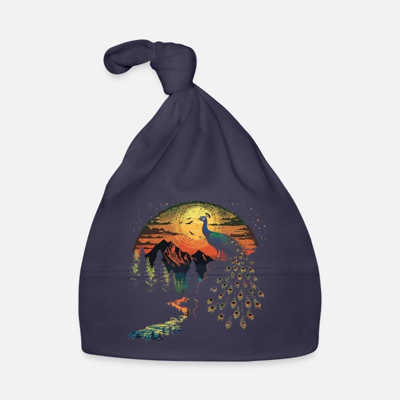 Faisan oiseau paon Bonnet bio Bébé