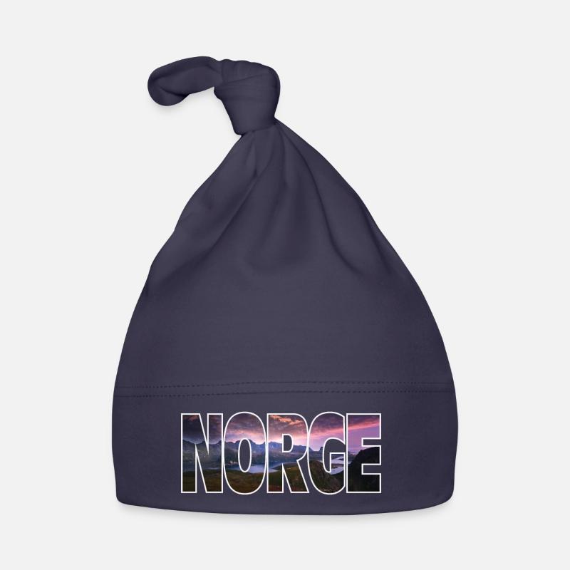 Norvège - Bonnet bio Bébé - marine