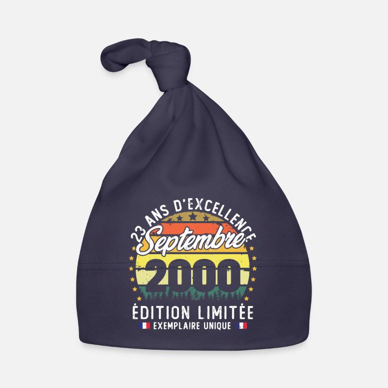 Vintage rétro septembre 2000 anniversaire 23 Ans Bonnet bio Bébé
